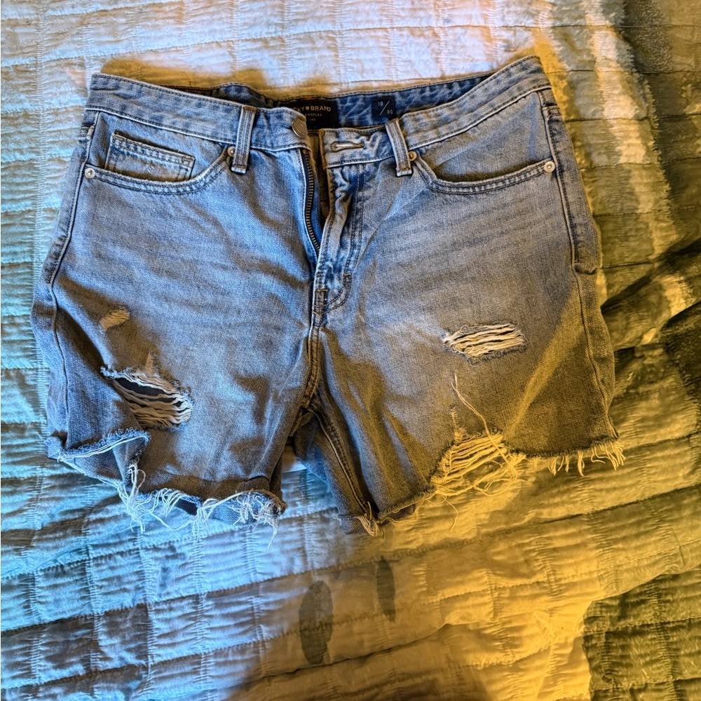 Lucky Brand Distressed Light Blue Denim Cutoff Shorts